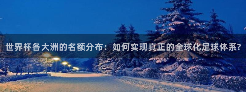 世界杯球队：世界杯各大洲的名额分布：如何实现真正的全球化足球体系?