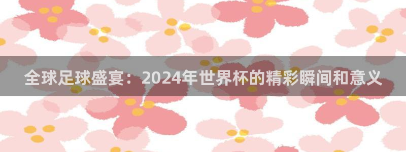 世界杯直播在线观看入口：全球足球盛宴：2024年世界杯的精彩瞬间和意义